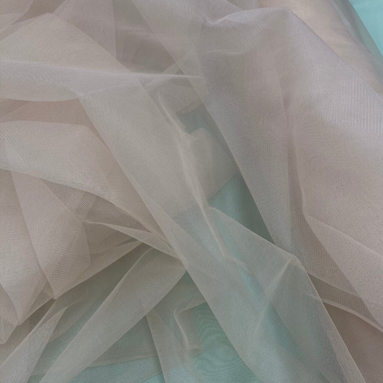 1 Yard 2-Way Stretch Nylon Net Mesh Fabric, 60" Width Lightweight Sheer Mesh for Gowns, Dancewear & Costumes